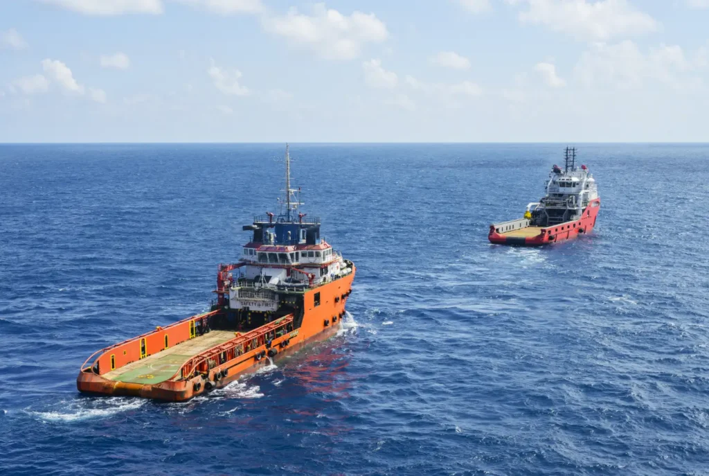 Offshore vessel supporting opreations in offshore energy sector Offshore vessel supporting opreations in offshore energy sector